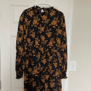 Plus Size Fall Long Sleeve Dress